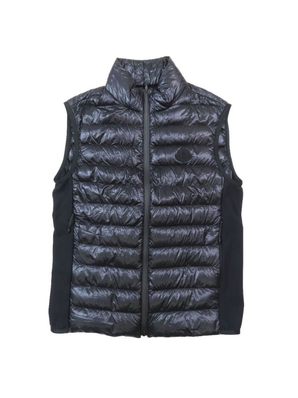 Moncler Spicules Down Vest Sleeveless Jacket Logo Patch Black 0